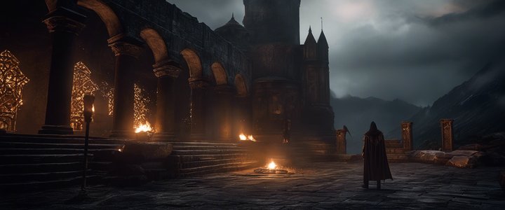 Elden Ring player being revived by another player in a nighttime scene.