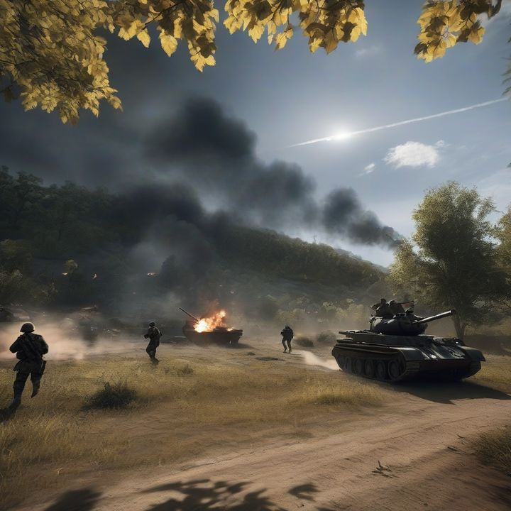 Battlefield 6 gameplay screenshot showing battle royale mode action.