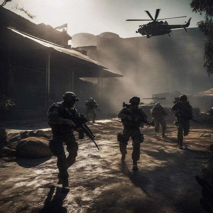 Black Ops 7 gameplay with weapon leveling and character customization options displayed.